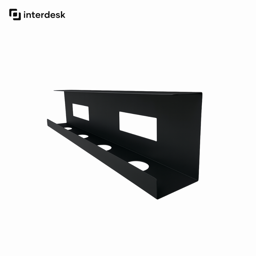 interdesk black cable tray
