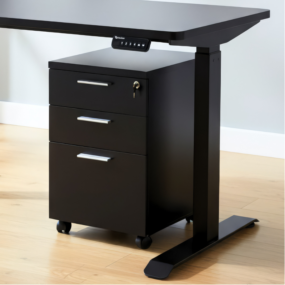 interdesk pedestal black