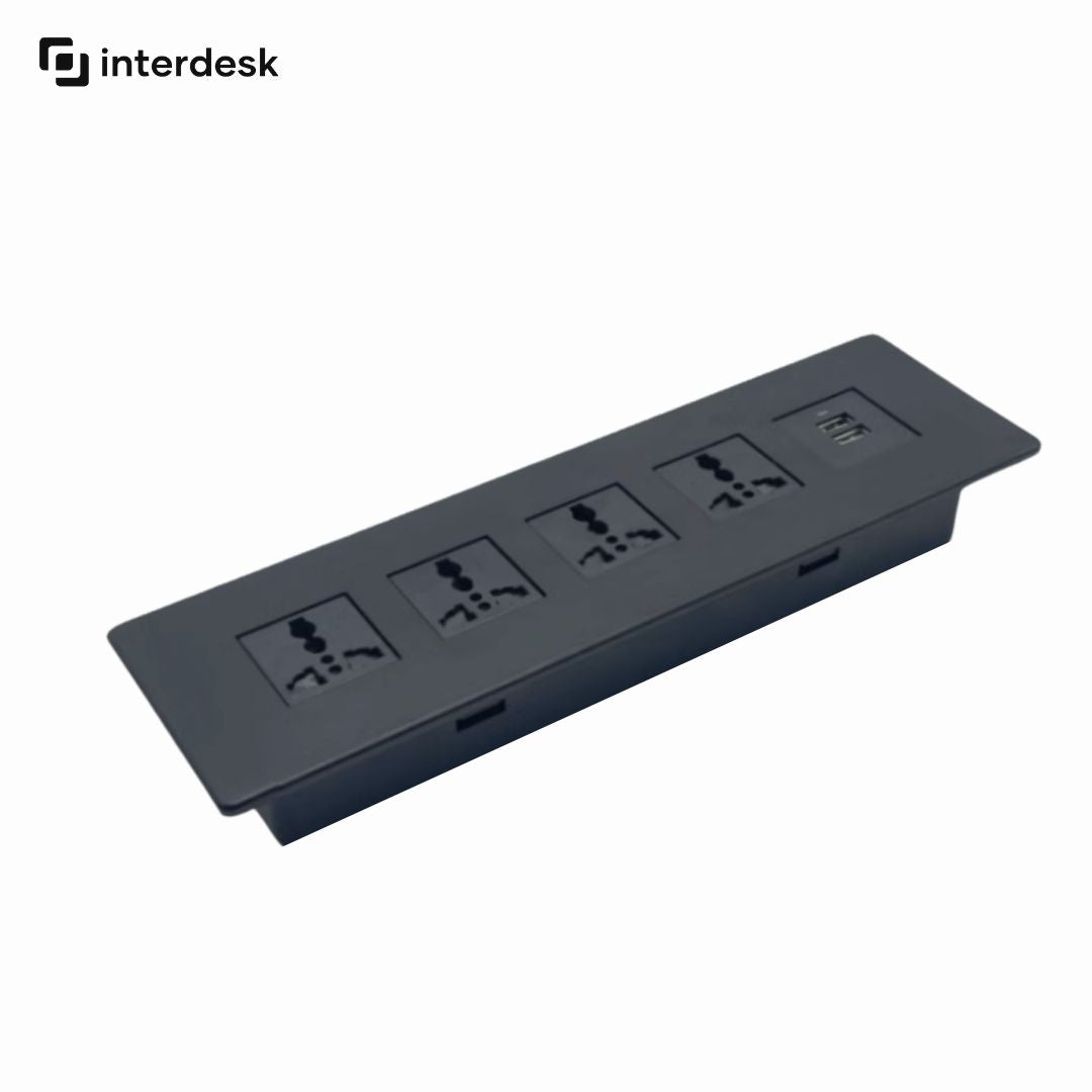 black rectangular socket