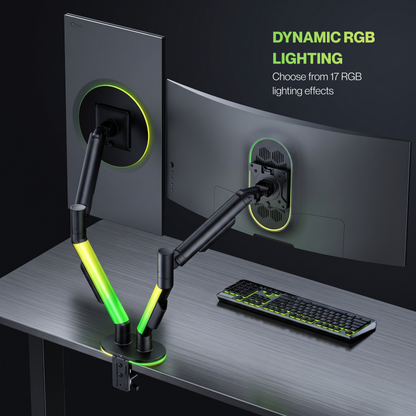 Dual RGB Monitor Arm