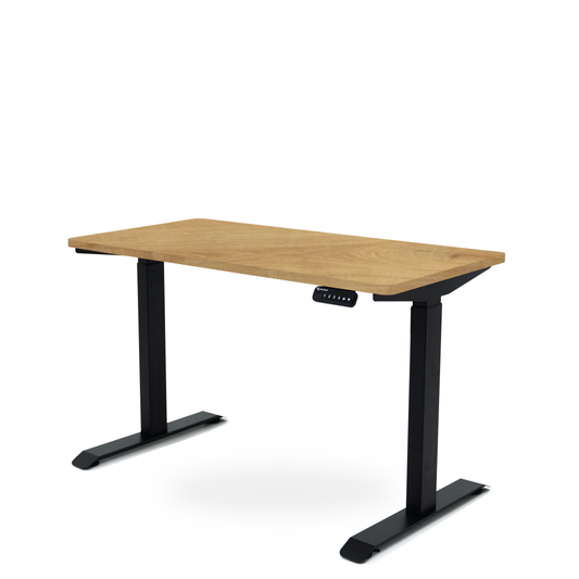 Interdesk™ Custom Height Adjustable Study Table - England Oak