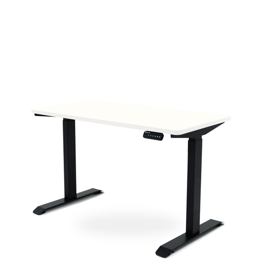 Interdesk™ Custom Height Adjustable Study Table - Ivory