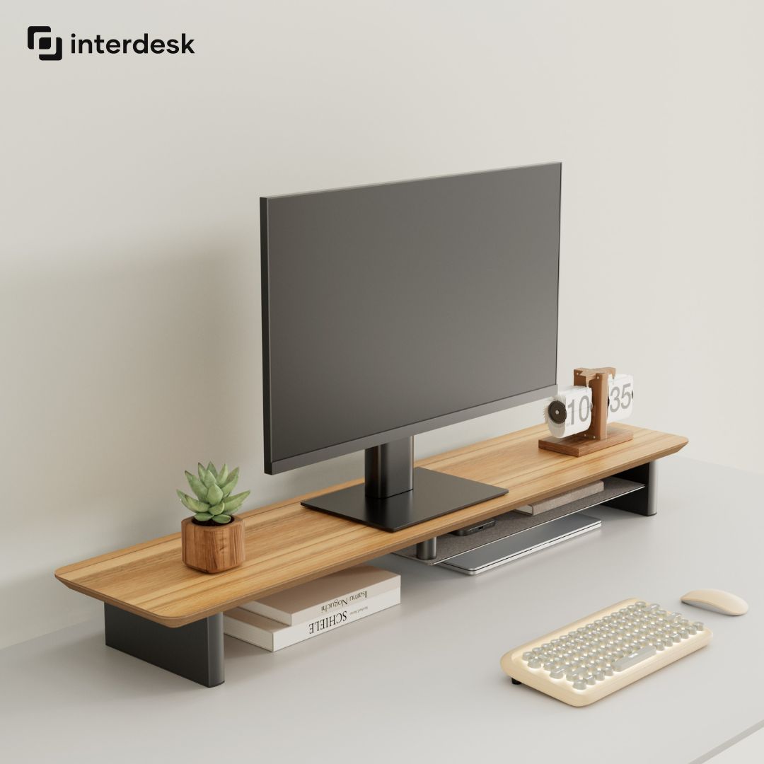 interdesk maple desk riser