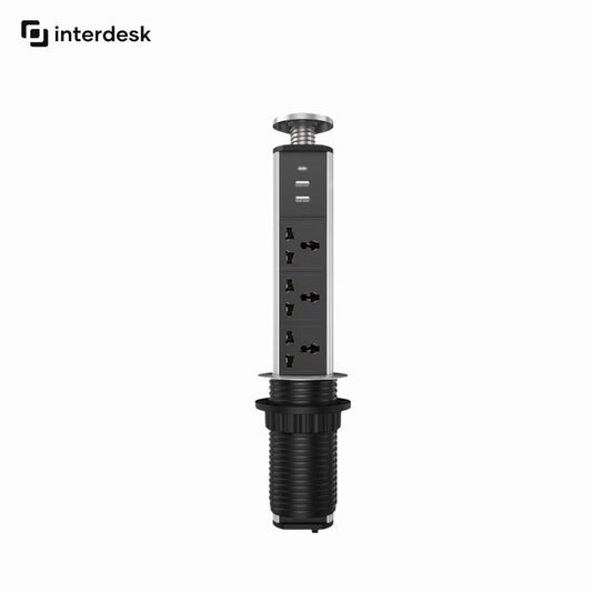 interdesk pull out socket white