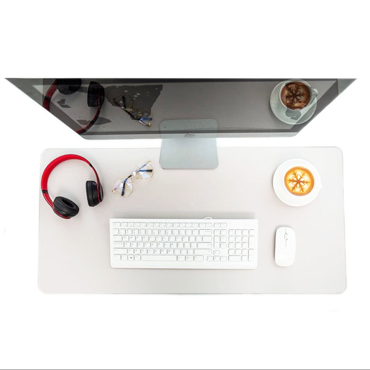 interdesk white desk mat