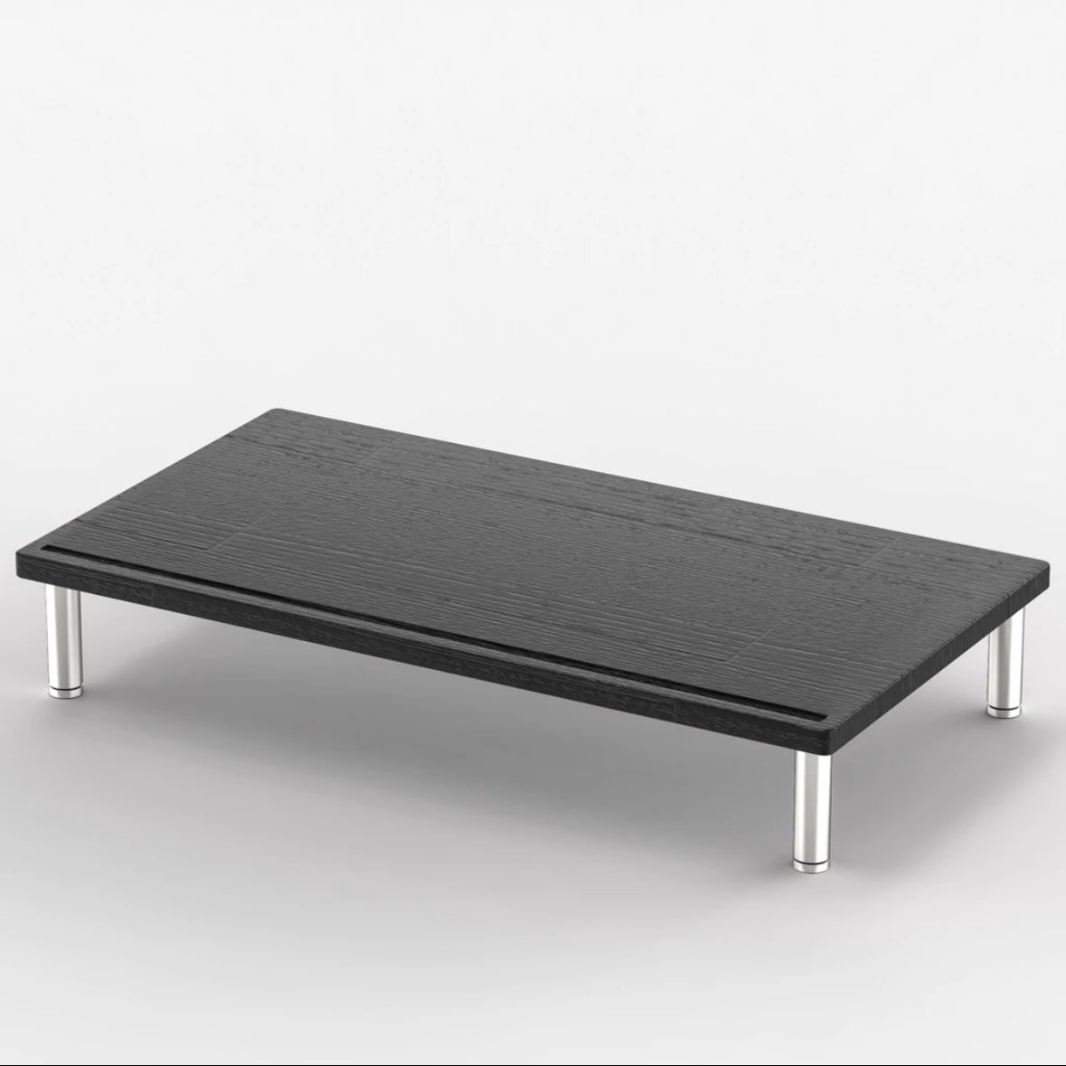 interdesk black monitor riser
