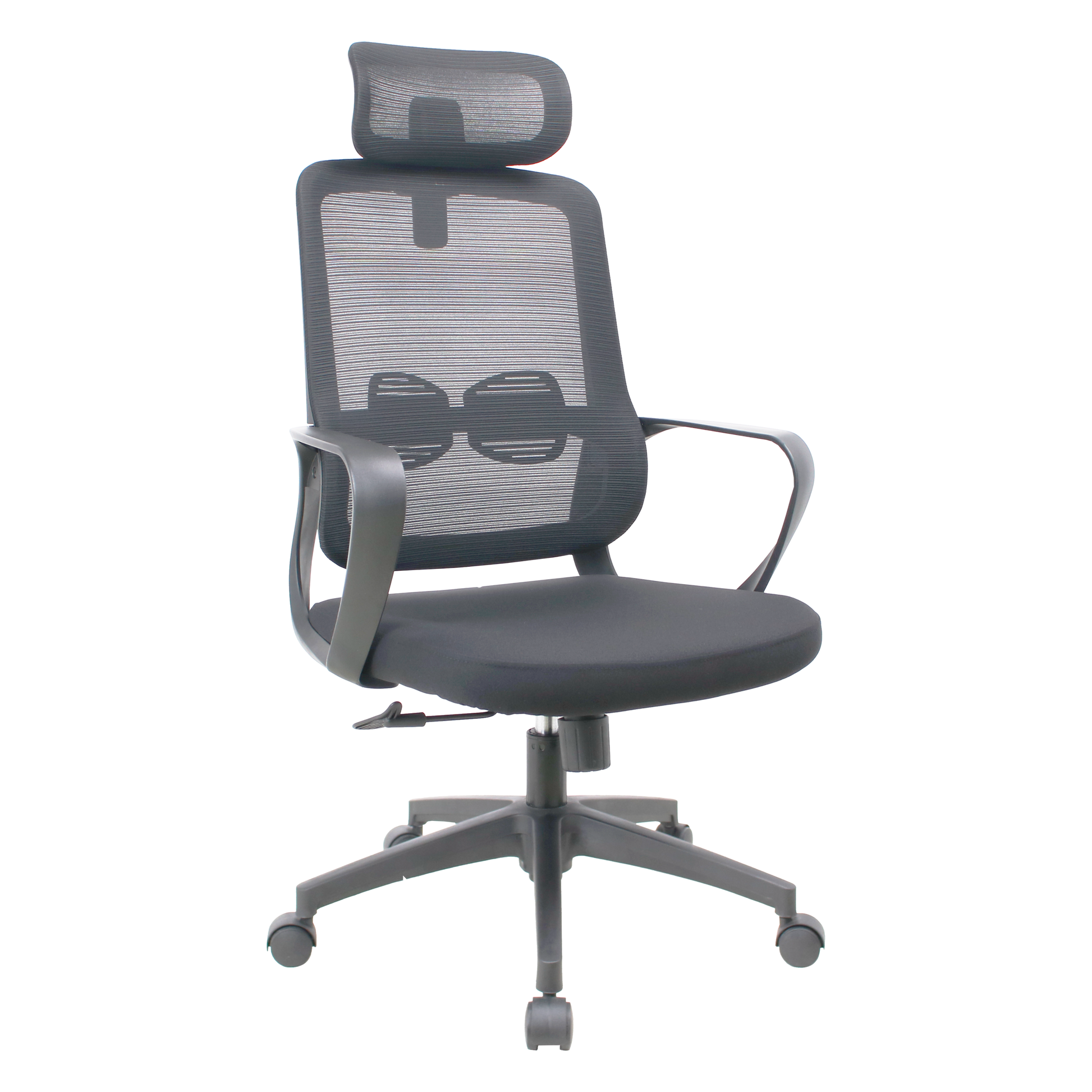 side view of interglide vasikos grey premium ergonomic chair